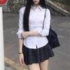 Harajuku Y2K Slim Fit White Shirt Women Waist Slimming Long Sleeve Jk Shirts Woman All Match Turn Down Collar Chic Blouse