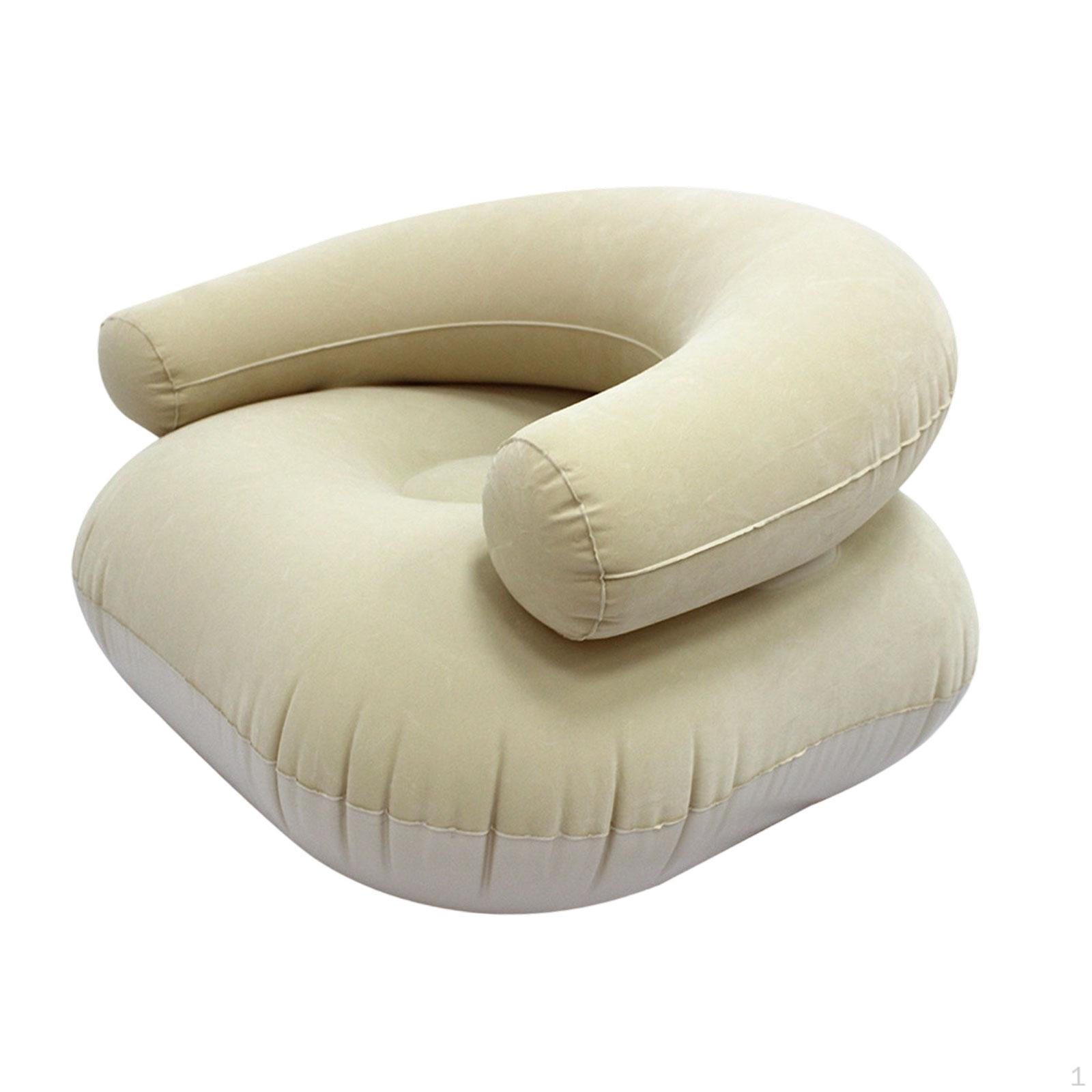 

Comfortable, Practical And Lightweight Reclining Inflatable Chair, Ideal for Camping Or Office Use. бежевий