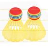 A1A2 10Pcs/set Rainbow Head Badminton Set Shuttlecock for Game Sport Entertainment For Player Play Nylon Plastic Badminton