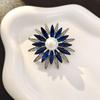 Elegant Rhinestone Animal Brooch: High-End Flower Design for Women's Coats and Accessories