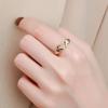 Retro Love Open Ring Female, Fashion Temperament Simple Metal Ring, Hand Than Love Ring