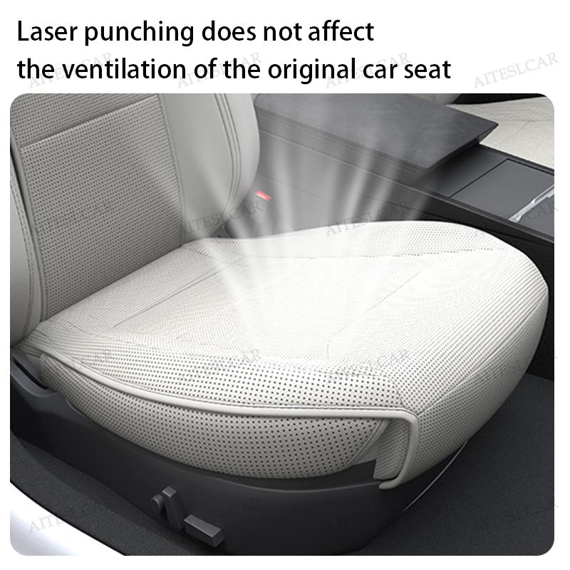 For Tesla Model Y Standard 2026 Ventilation Leather Seat Cover Cushion Wear-resistant Breathability Comfortable Seat Interior