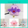 Trendy Waterproof Angel Wings Heart Backpack For Girls Lightweight And Comfortable
