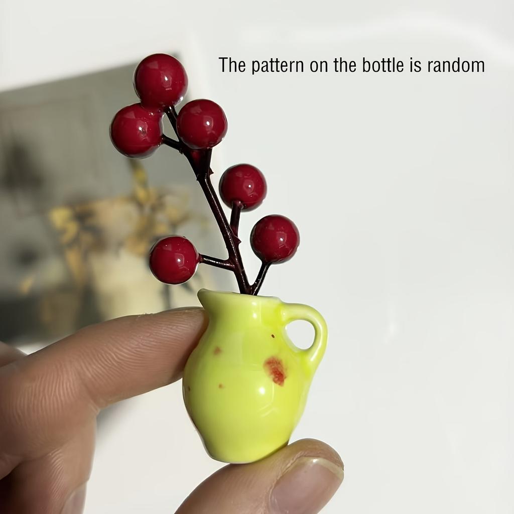 Mini Ceramic Vase Refrigerator Sticker Creative 3D Stereo Home Decoration Magnet