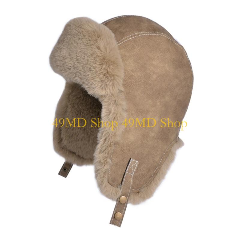 49MD Winter High Elasticity Hat Cold Weather Ear Protecting Hat Soft Comfortable Hat