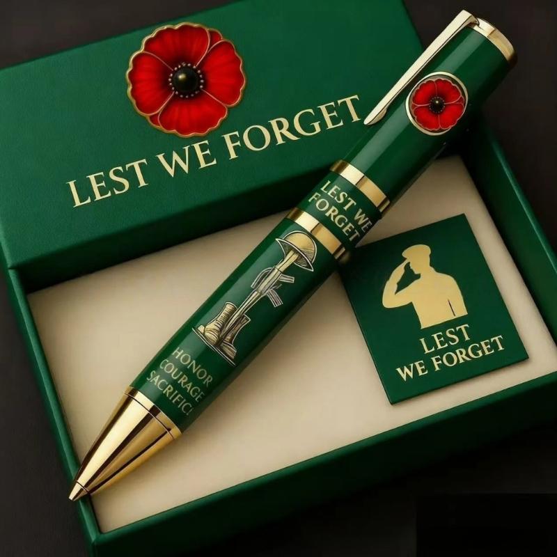 Metal Gel Pen Honoring Americans 250th Anniversary Comfortable Grip Pen for Office and Collection