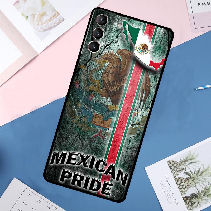 Mexican Pride Eagle Flag Case For Samsung Galaxy S24 Ultra S21 S22 S23 S25 Ultra S9 S10 Plus S20 FE S25 FE Back Cover
