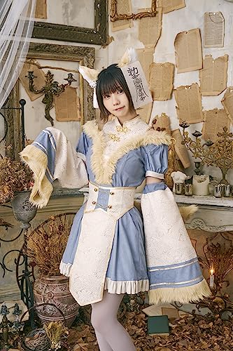 Clearstone Dusty Confi Halloween Fox Jiangshi Costume for Women, Blue