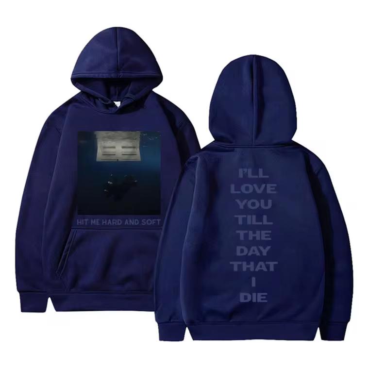 

2024 New Hit Me Hard and Soft Tour Hoodies Streetwear Men Women Fashion Vintage Sweatshirts Casual Oversized Pullovers Fans Gift L