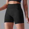 Seamless Solid-color High-waisted Hip-lifting Tight High-elastic Yoga Shorts For Sports, Running, And Fitness, Women's Three-quarter Length Pants