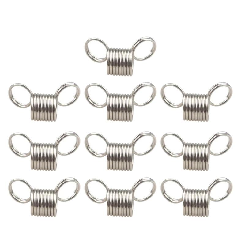 10 Pcs Bead Stop Stainless Steel Tension Spring Bead Wire Ends Jewelry Making Tools To Prevent Beads from Falling
