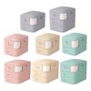 Comforter Storage Bag Zipper Compression Clear Window And Bag with Carry Handles Space Saver Organizer