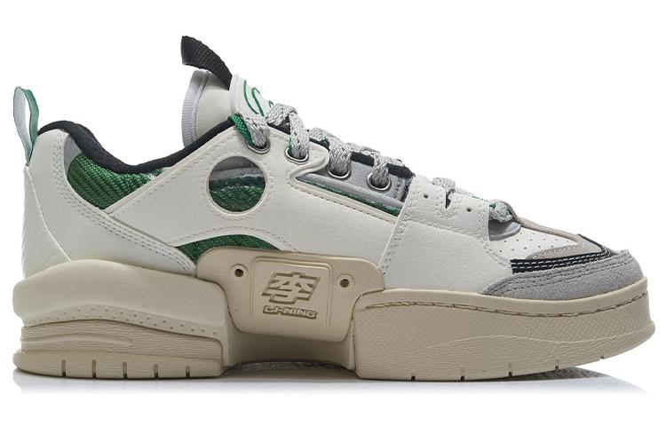 Li Ning Zen Textile, Synthetic Leather, Split Suede Slip Resistant, Abrasion Resistant, Lightweight Low top AGCR271-3