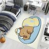 cartoon cute funny art Capybara hogar Bedside Rug Kitchen Bath Floor Mat Hallway Balcony Carpet Entrance Doormat Decor Home