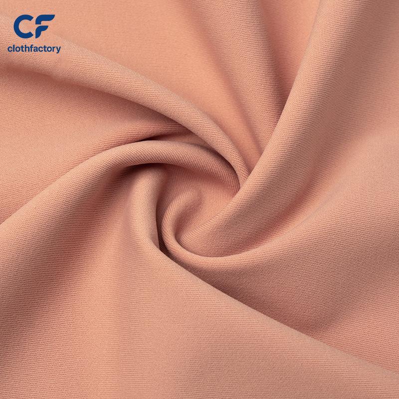 230GSM Double Sided Matte Breathable Eco-Friendly Nylon Spandex Fabric 75/25 Interlock Soft Workout for Biker Shorts