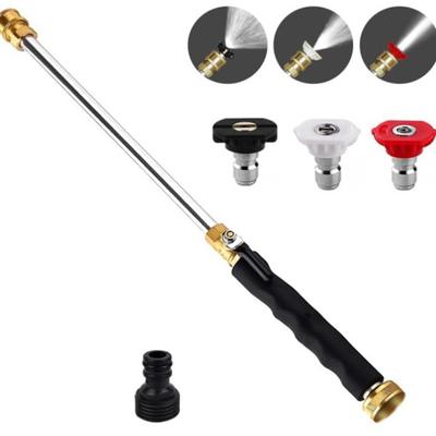 Hochdruckreiniger mit Gartenschlauch und austauschbaren Düsen, rutschfester Griff, weit verbreitete Strahldüse, Hochdruckreiniger-Werkzeuge