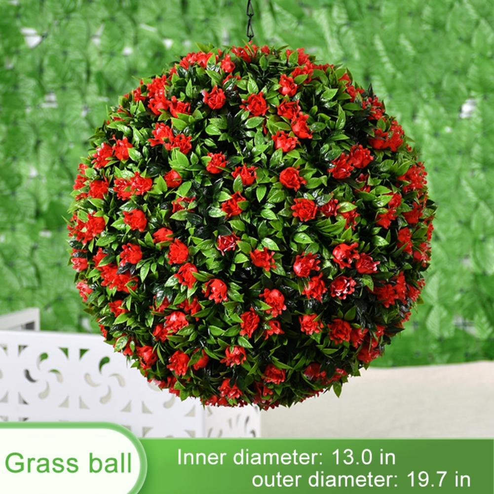 Fake Flower Bulb Artificial Grass Flower Ball Home Garden Wedding Party Decoration