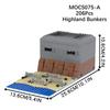 WW2 MOC Ruins Building Blocks Destroyed House War Scene Gunfight Guard Abandoned Construction Bricks Assemble Toys Boys Gift