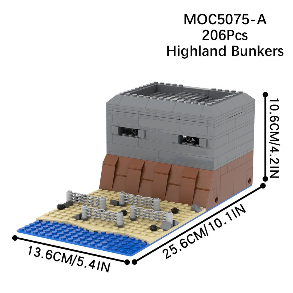 WW2 MOC Ruins Building Blocks Destroyed House War Scene Gunfight Guard Abandoned Construction Bricks Assemble Toys Boys Gift