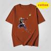 Light And Dark Twin Knights Anime Print Short Sleeve Tshirt  Golden Shield Warrior Dark Assassin Gaming Character Unisex Top