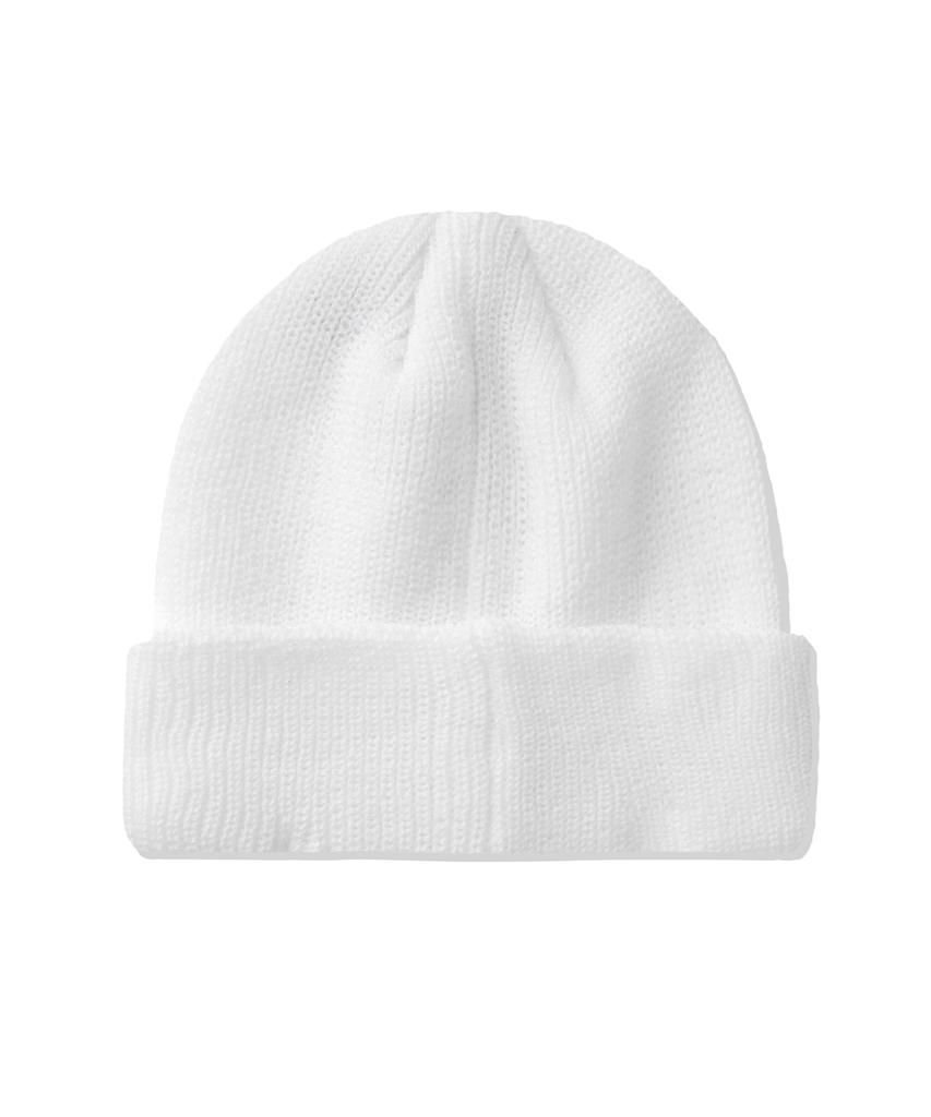 NOT4NERD 4 Symbol Pendant Beanie - White