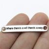 Letter Plate Connectors Alphabet A-Z Antique Bronze Zinc Alloy Jewelry Making Craft Parts DIY Connect Parts