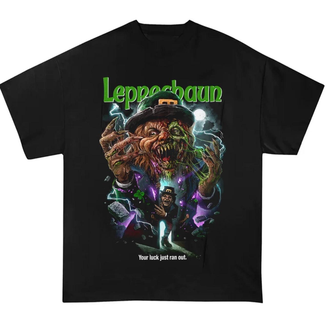Leprechaun The Luck of the Irish Shir Horror Graphic Unisex Gift S