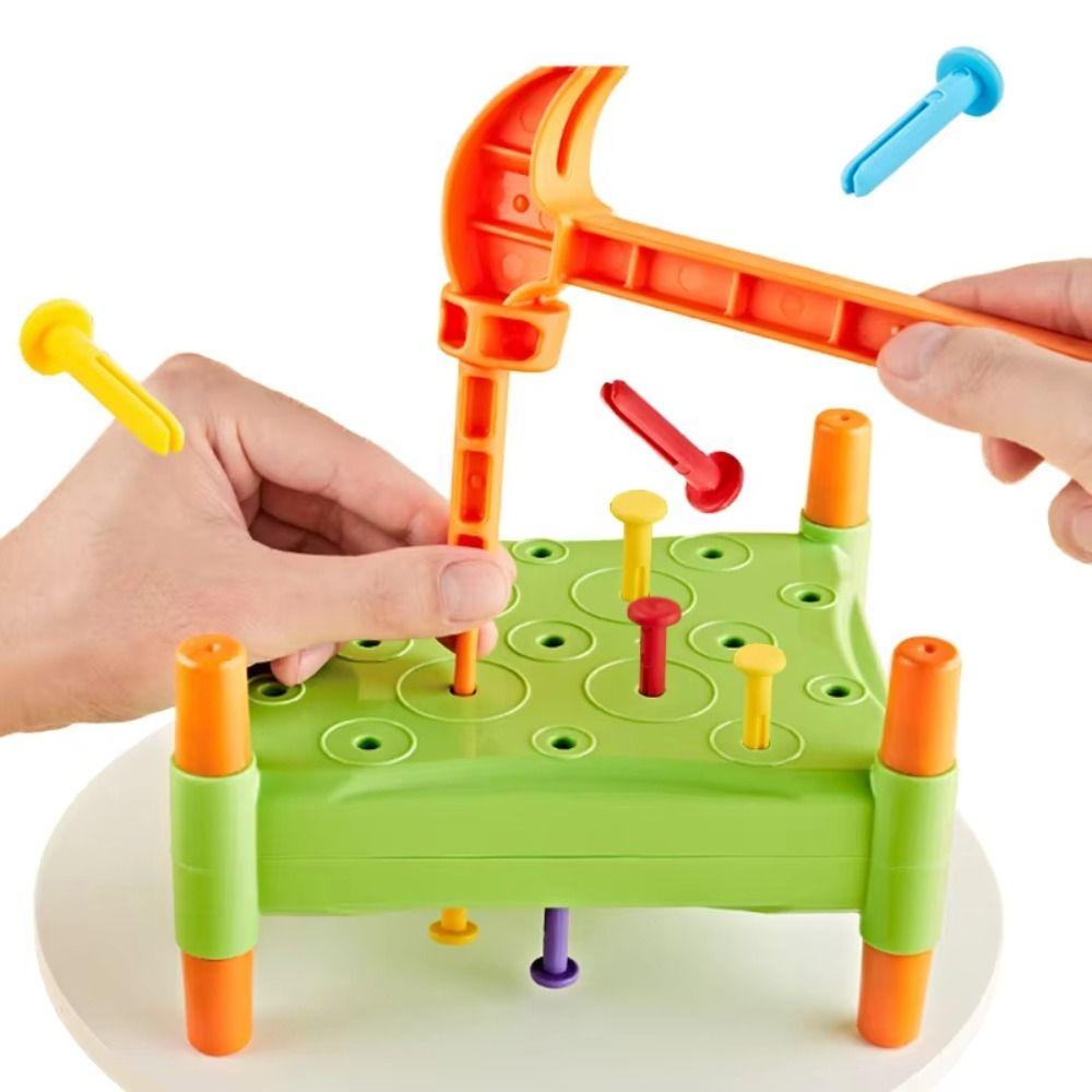 Pounding Toy Toddler Hammer Nails Toys Simulation Montessori Nail Screw Games  Kids Gifts