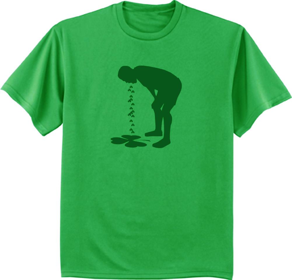 Funny St Patrick s Day T-shirt shamrock drunk men s green tee bar crawl beer S