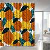 Citrus Bliss Shower Curtain: Embrace the Vibrant Lemon Design, Soft Fabric, and Sunny Vibes for Your Bright Bathroom