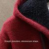 Thicken Plush Warm Cardigan Sweater Knitted Coat for Men Color Block Hooded Autumn Winter Daily Wear