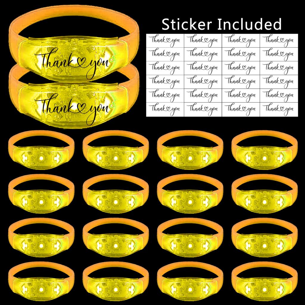 20-100 Piezas Pulseras LED para Bodas Pulsera Luminosa Activada por Música y Sonido Pulseras que Brillan en la Oscuridad Para Suministros de Fiesta de Cumpleaños