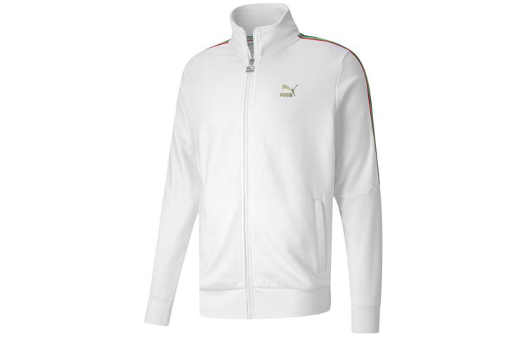 PUMA Jackets Men s White Stand Collar Moderate Other 599293-02 XL