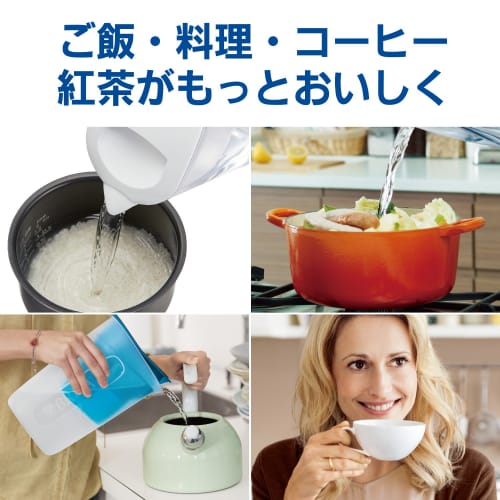 BRITA Water Filter Jar, Filter Capacity: 1.4L (Total Capacity: 2.4L), Includes Marella COOL Starter Pack and 3 Maxtra Plus Cartridges [Official Japane