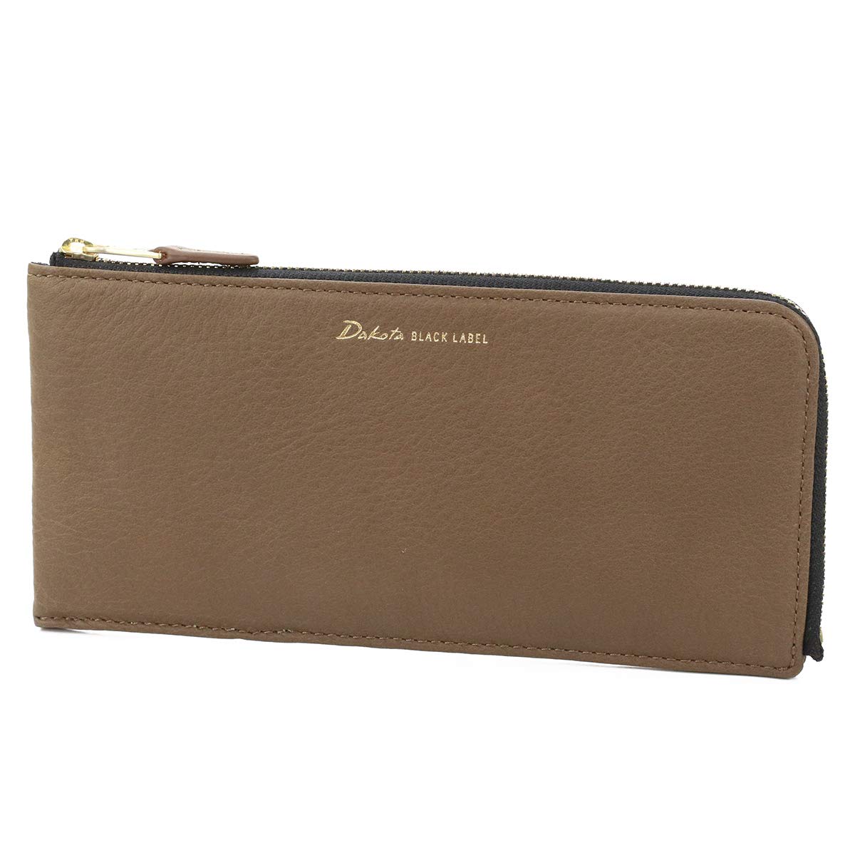 

Black Long Wallet Zipper Genuine Leather Recente 0627504 Khaki [Dakota Label] L-shaped Men s BL-627504-51 хакі