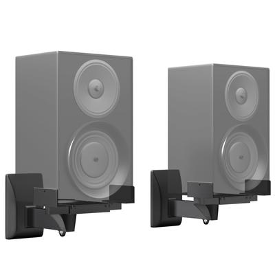 WORLDLIFT Large Speaker Wall Mounting Load Capacity 25kg Adjustable Size Speaker Speaker Wall Mount Set of 2 Bracket, Each, 140-280mm, Stand, 8°