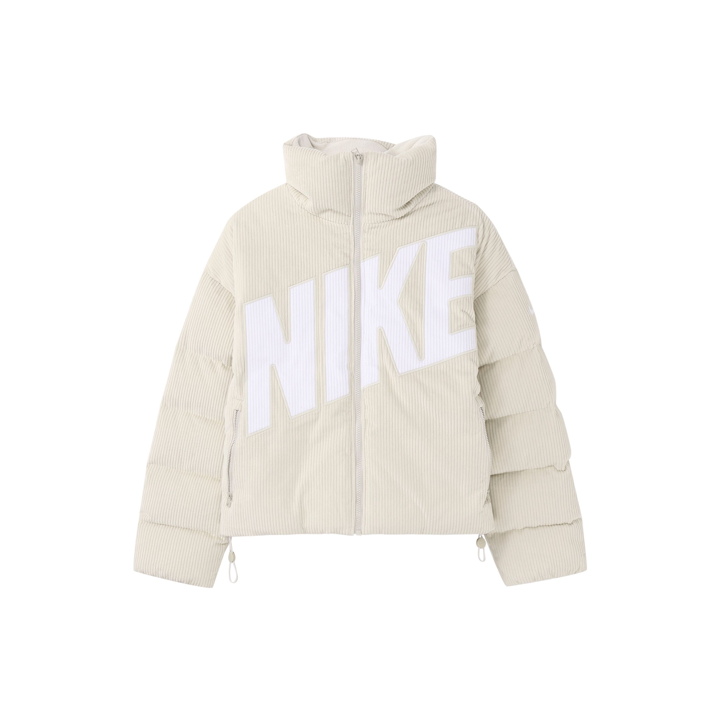 

Nike Essential с буквенным воротником-стойкой, вельветовый свободный повседневный пуховик, женские куртки, светло-красный, древесно-коричневый FD8214-104 M