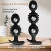 Grosses Perles Anales en Silicone Plug Anal Balle Intégrée Massage de la Prostate Masturbation Jouets Sexuels pour Femmes Hommes Gays Couples Jeux Adultes