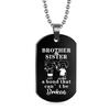 Funny Titanium Steel Dog Tag for Brothers and Sisters - Perfect Birthday Gift