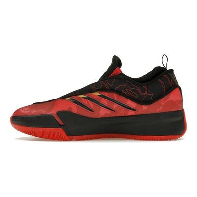 BAPE x Dame 9 Nero Scarlatto Sneakers Unisex Rosso Better-Scarlet Core-Black IH0786