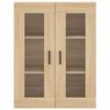 Highboard in Sonoma Oak Finish 27.4 x 13.4 x 70.9 in (W x D x H) Engineered Wood