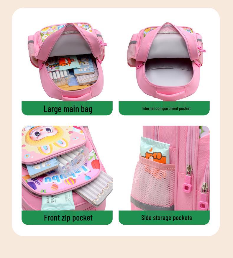 Lightweight Cartoon Backpack for Kids 3-6: Cute and Comfortable Schoolbag for Boys and Girls