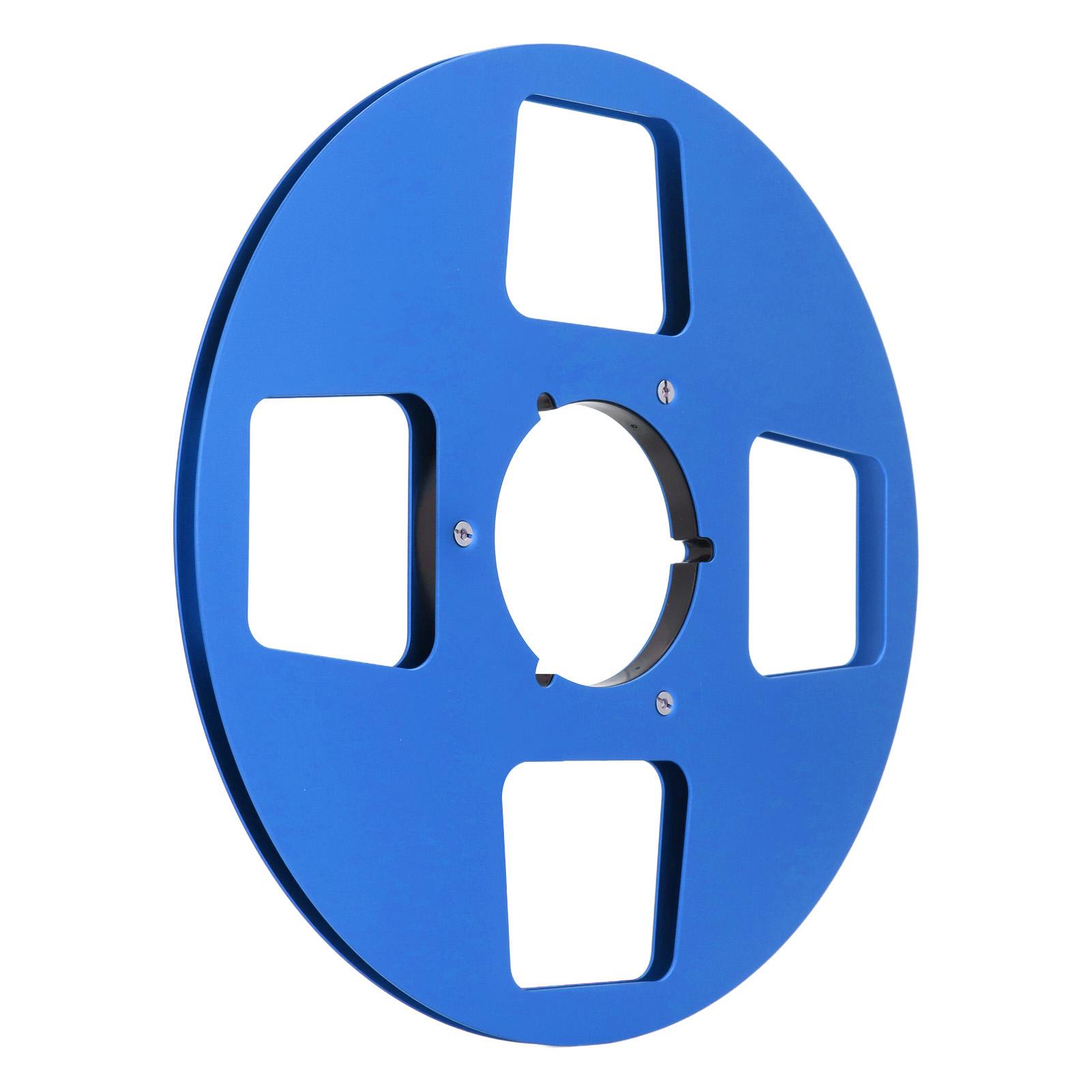 

14 10,5-дюймовая пустая катушка для ленты с 4 отверстиями из алюминиевого сплава, катушка для приема звука для катушки на катушку синий