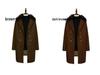 2024 Autumn/Winter European Casual High-Quality Double-Breasted Slim Fit Wool Coat with Fur Collar