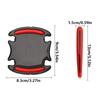 8Pcs/Set Carbon Fiber Car Handle Protector Self-Adhesive Anti-Scratch Car Door Guard Easy To Install Reflective
