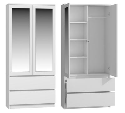 Malwa SS-90L WHITE Wardrobe
