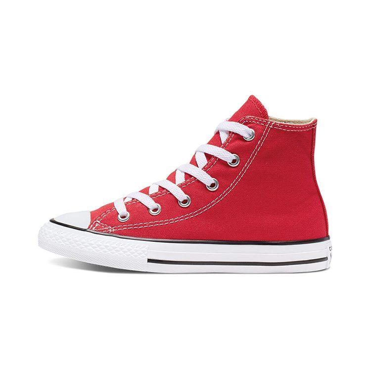 Converse Chuck Taylor All Star High Top Kids Canvas Shoes Red Children Aged 3 7 Years Old 3J232C