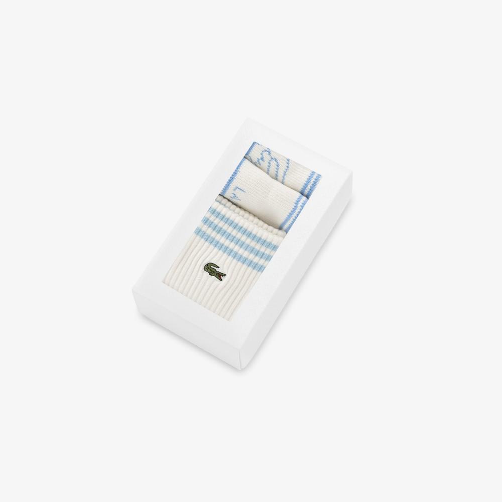 [lacoste] Unisex Sports Wristband + Socks Gift Set RL001E-56GJ2G
