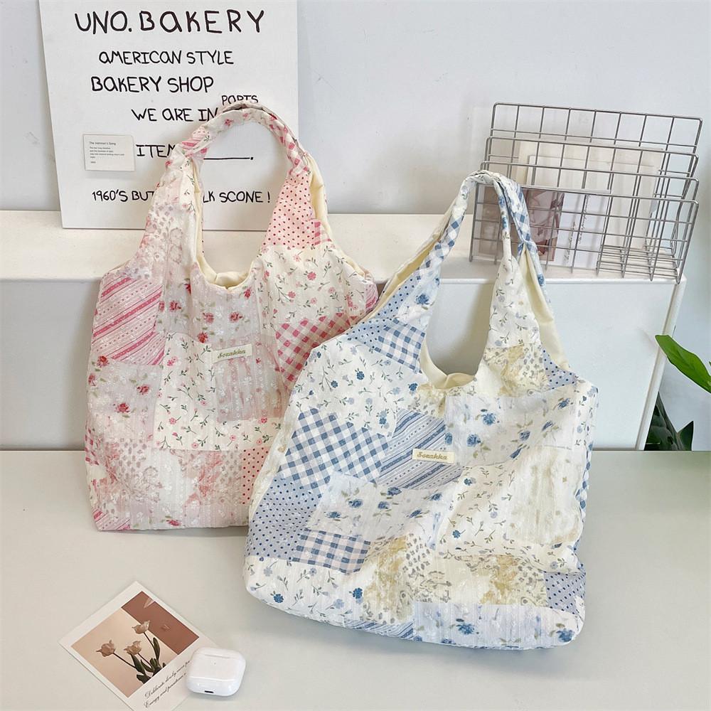Casual Floral Tote Bag For Women With Large Capacity And Pouch Organizer