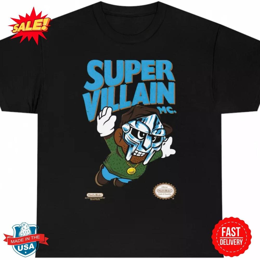 MF Doom Super Villain 90s Hip Hop Rap Vintage T Shirt S-5XL Unisex T-Shirt L